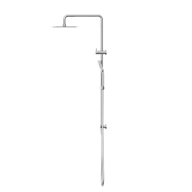 Shop Nero Square Project Twin Shower Chrome NR232105ECH - The Blue Space