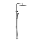 Nero Square Project Twin Shower Gunmetal NR232105EGM - The Blue Space