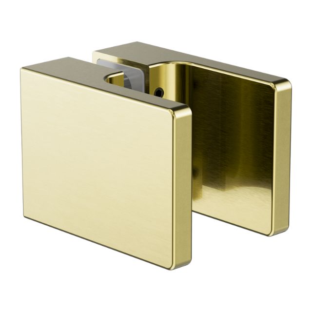 Nero Square Shower Knob Handle Brushed Gold NRSH302aBG - The Blue Space