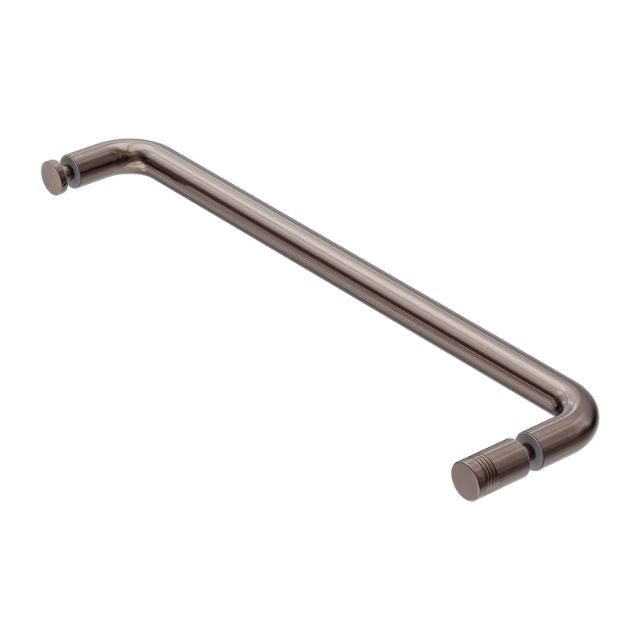 Nero Shower Towel Bar 500mm Brushed Bronze NRSH303aBZ - The Blue Space