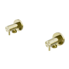 Nero Washing Machine Tap Set Brushed Gold NR262109dBG - The Blue Space