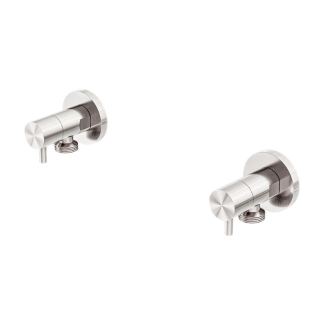 Nero Washing Machine Tap Set Brushed Nickel NR262109dBN - The Blue Space