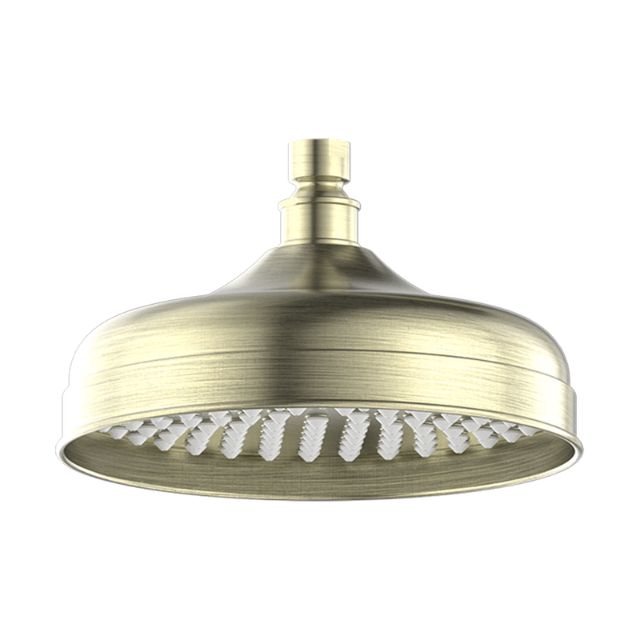 Nero York 200mm Shower Head Aged Brass NR508094AB - The Blue Space