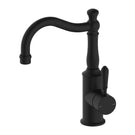 Nero York Basin Mixer Hook Spout With Metal Lever Matte Black NR69210202MB - The Blue Space