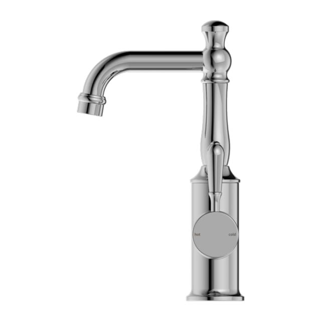 Buy Online Nero York Basin Mixer With Metal Lever Chrome NR69210102CH - The Blue Space