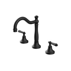 Nero York Basin Set With Metal Lever Matte Black NR692102a02MB - The Blue Space