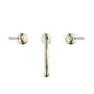 Buy Nero York Basin Set With White Porcelain Lever Aged Brass NR692102a01AB - The Blue Space