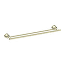 Nero York Double Towel Rail 600mm Aged Brass NR6924dAB - The Blue Space