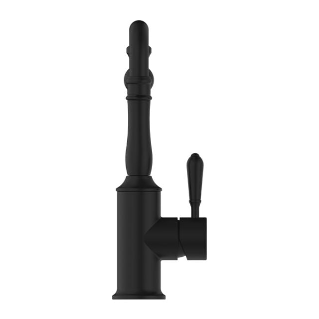 Buy Nero York Kitchen Mixer Hook Spout With Metal Lever Matte Black NR69210702MB - The Blue Space