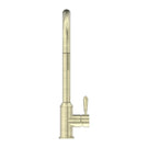 Buy Nero York Pull Out Sink Mixer with Vegie Spray Function with Metal Lever Aged Brass NR69210802AB - The Blue Space