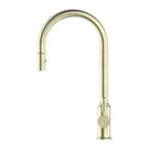Buy Online Nero York Pull Out Sink Mixer with Vegie Spray Function with Metal Lever Aged Brass NR69210802AB - The Blue Space