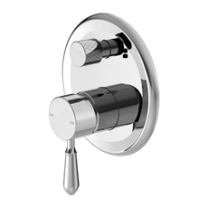 Nero York Shower Mixer With Diverter With Metal Lever Chrome NR692109a02CH - The Blue Space