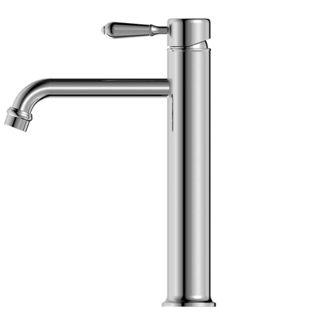 Buy Online Nero York Straight Tall Basin Mixer With Metal Lever Chrome NR692101a02CH - The Blue Space