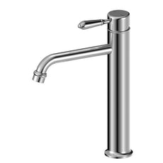 Nero York Straight Tall Basin Mixer With Metal Lever Chrome NR692101a02CH - The Blue Space