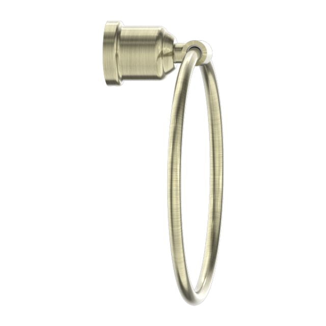 Buy Nero York Towel Ring Aged Brass NR6980AB - The Blue Space