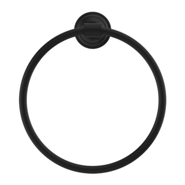 Buy Online Nero York Towel Ring Matte Black NR6980MB - The Blue Space