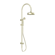 Nero York Twin Shower With Metal Hand Shower Aged Brass NR69210502AB - The Blue Space