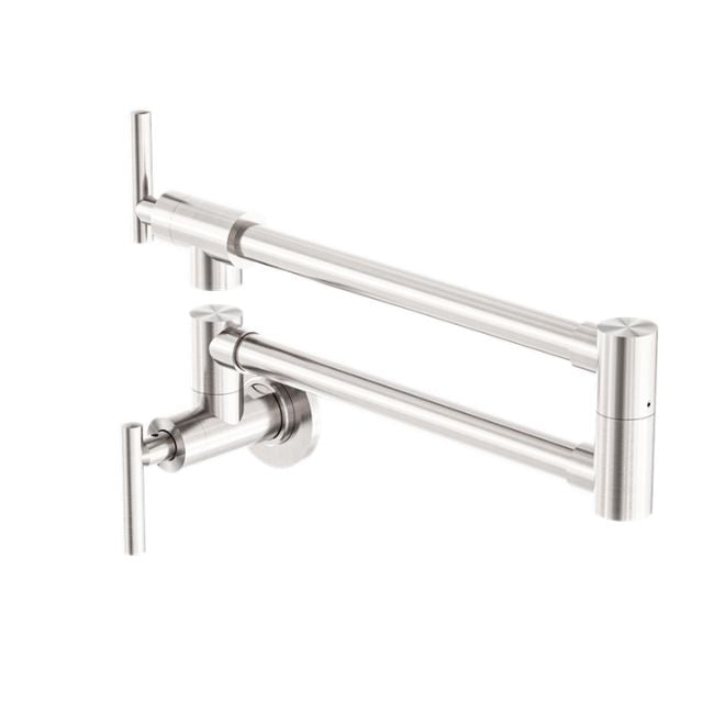 Nero Zen 316L Stainless Steel Pot Filler Brushed Nickel NR162203BN - The Blue Space