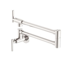 Nero Zen 316L Stainless Steel Pot Filler Brushed Nickel NR162203BN - The Blue Space