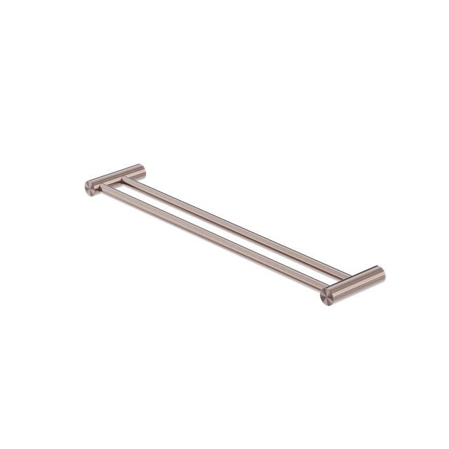 Nero Zen SS316L Double Towel Rail 600mm Brushed Bronze NR1624dBZ - The Blue Space