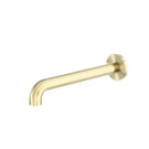 Nero Zen SS316L Round Basin/Bath Spout Only 230mm Brushed Gold NR162203b230BG - The Blue Space