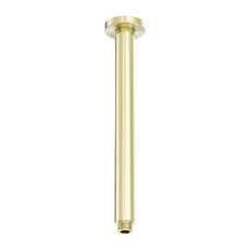 Nero Zen SS316L Round Ceiling Arm 300mm Length Brushed Gold NR510BG - The Blue Space