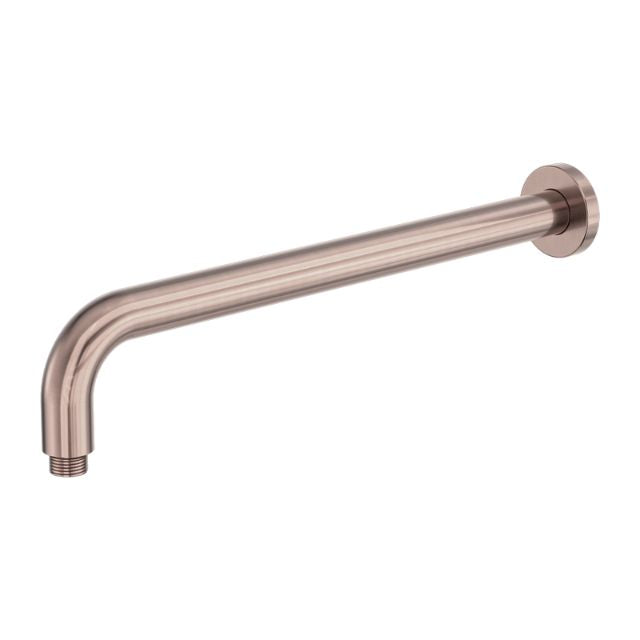 Nero Zen SS316L Round Shower Arm 400mm Length Brushed Bronze NR509BZ - The Blue Space