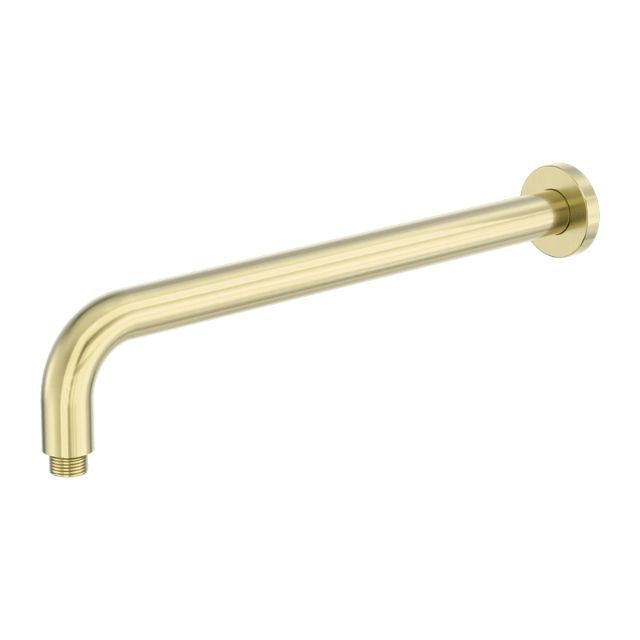 Nero Zen SS316L Round Shower Arm 400mm Length Brushed Gold NR509BG - The Blue Space