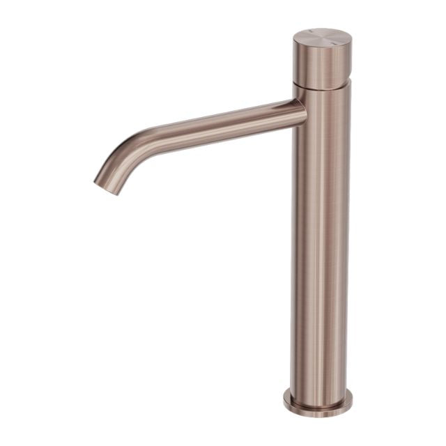 Nero Zen SS316L Tall Basin Mixer Handless Brushed Bronze NR162201cBZ - The Blue Space