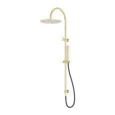 Nero Zen SS316L Twin Shower With Outdoor Shower Hose Brushed Gold NR162205c01BG - The Blue Space