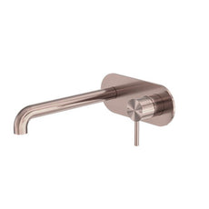 Nero Zen SS316L Wall Basin/Bath Mixer 230mm Spout Brushed Bronze NR162210a230BZ - The Blue Space