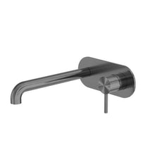 Nero Zen SS316L Wall Basin/Bath Mixer 230mm Spout Graphite NR162210a230GR - The Blue Space