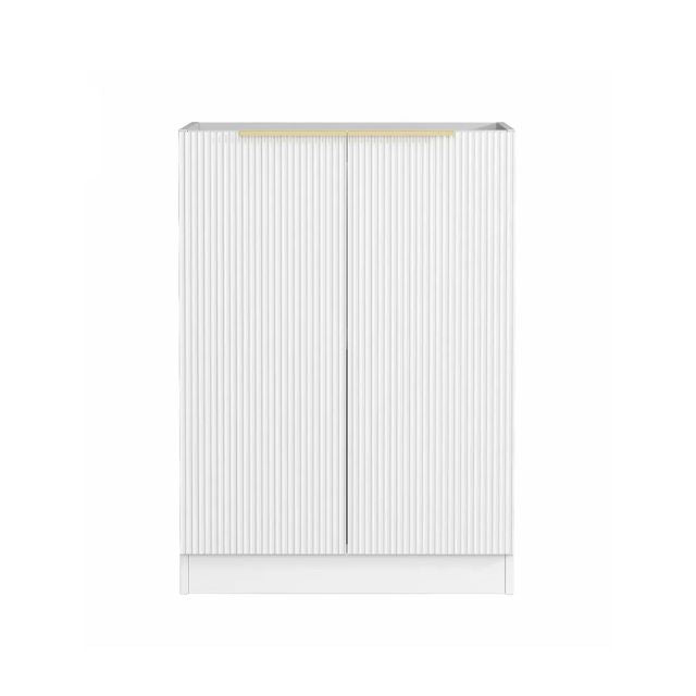 Otti Bondi 1305mm Fluted Laundry Set A - White Include Fluted Floor Standing Cabinet - The Blue Space