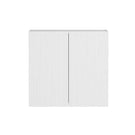 Otti Bondi 1305mm Fluted Laundry Set B - White - Include Fluted Wall Cabinet The Blue Space