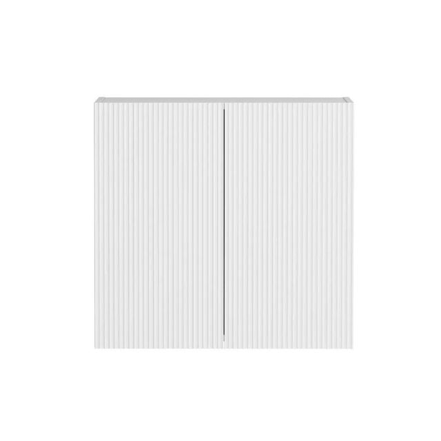 Otti Bondi 1305mm Fluted Laundry Set B - White - Include Fluted Wall Cabinet The Blue Space