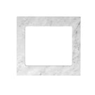 Natural Carrara Marble Stone Top Otti Bondi 1305mm Fluted Laundry Set C - White - The Blue Space