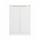 Buy Otti Bondi 1715mm Fluted Laundry Set C - White with 632mm Fluted Freestanding Cabinet Double Door - The Blue Space