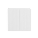 Buy Otti Bondi 1715mm Fluted Laundry Set C - White With 632mm Fluted Wall Cabinet Double Door - The Blue Space