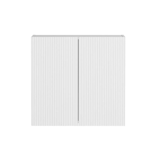 Buy Otti Bondi 1715mm Fluted Laundry Set C - White With 632mm Fluted Wall Cabinet Double Door - The Blue Space