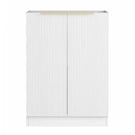 Otti Bondi White 1060mm Fluted Laundry Cabinet Set Include Double Door Floorstanding Cabinet - The Blue Space