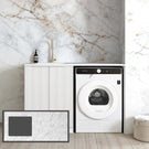 Natural Carrara Marble White Stone Top for Otti Bondi White 1300mm Laundry Cabinet Set