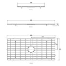 Technical Drawing - Otti Stainless Steel Protective Grid for MC76455