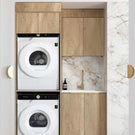 Otti Byron 1305mm Laundry Set C - Natural Oak - The Blue Space