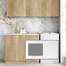 Buy Otti Byron 1715mm Laundry Set B - Natural Oak Include Pure White Stone Top - LA-1715B-BYN-PW - The Blue Space