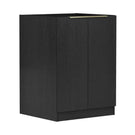 Otti Byron Black Oak Laundry Cabinet Set