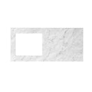 Otti Hampshire 1305mm Laundry Set A - Black - Natural Carrara Marble Stone Top