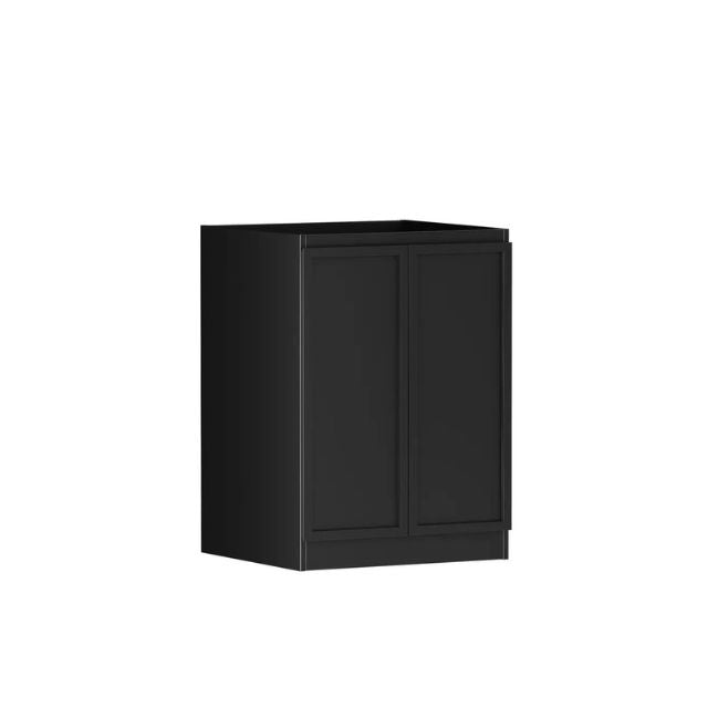 Otti Hampshire 1305mm Laundry Set A - Black - Include Wall Cabinet