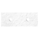 Otti Hampshire 1500mm Curve Wall Hung Vanity Matte White With Natural Carrara Marble Stone Top BOH1500WST-NCA - The Blue Space