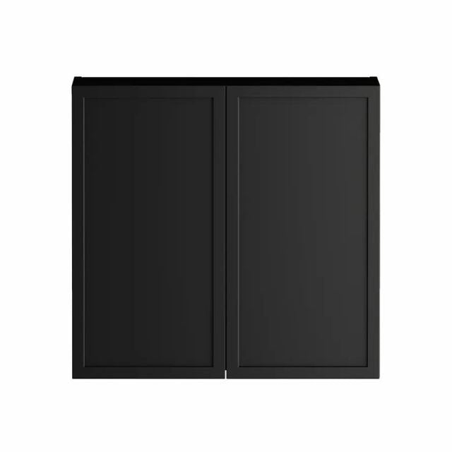 632mm Wall Cabinet for Otti Hampshire 1715mm Laundry Set A - Black - The Blue Space