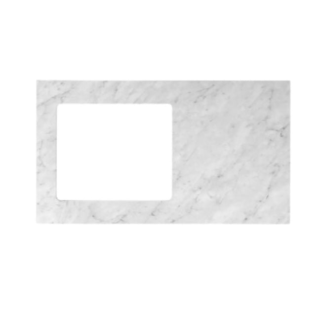 Natural Carrara Marble Benchtop for Otti Hampshire 1715mm Laundry Set C - White - The Blue Space